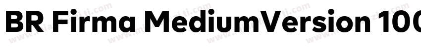 BR Firma MediumVersion 1000PS 001字体转换